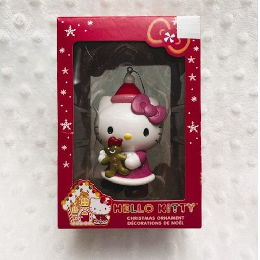 Hello Kitty w/Gingerbread 2025 Limited Edition Kurt Adler Christmas Ornament-NIB